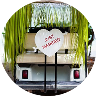 Golf Cart Rental for Weddings